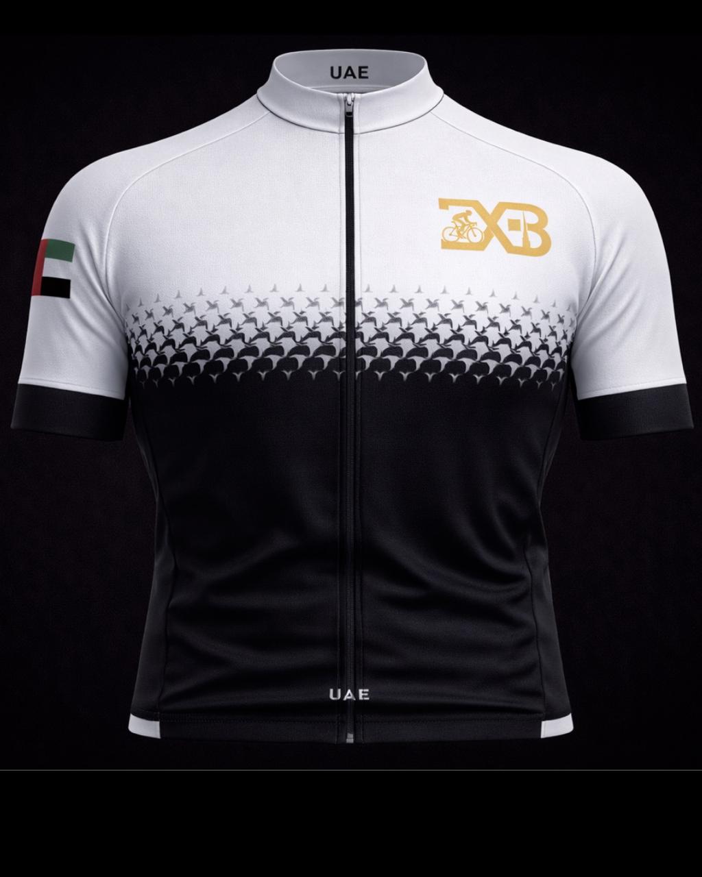 Elite Black and White UAE Cycling Jersey